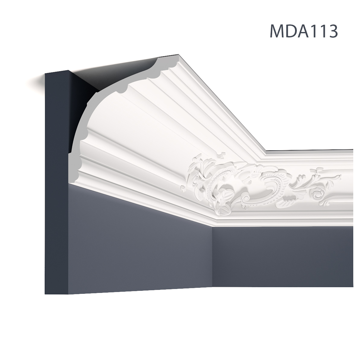 Cornisa decorativa mda113, 200 x 17 x 17.8 cm, mardom decor 